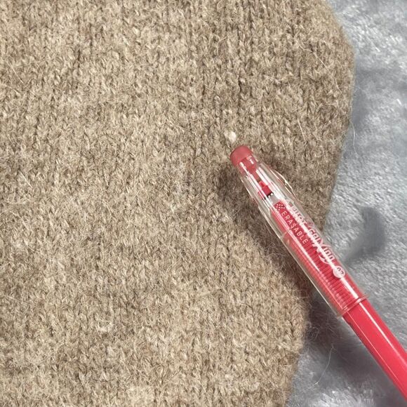 Loft Cardigan Womens Medium Taupe Alpaca Wool Blend Hood Pockets Thick Warm - Picture 3 of 12